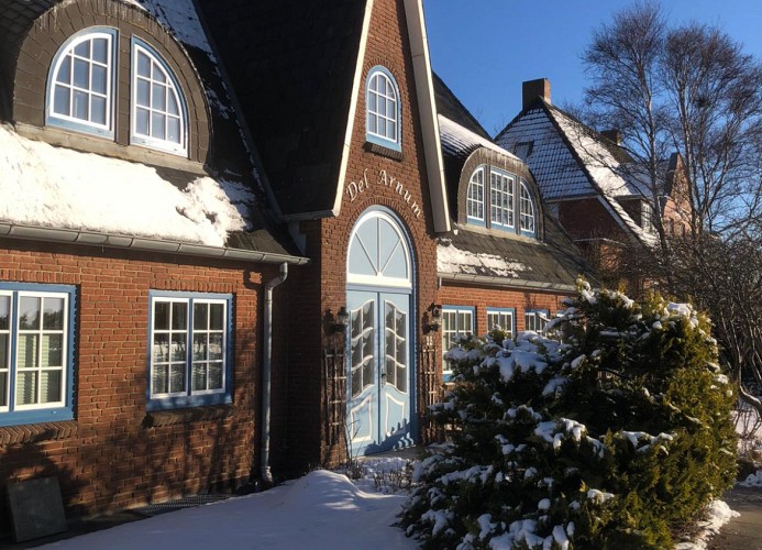 Haus Del Arnum im Winter