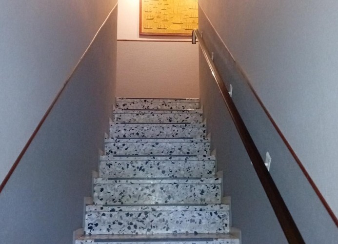 Treppenaufgang zur Wohnung