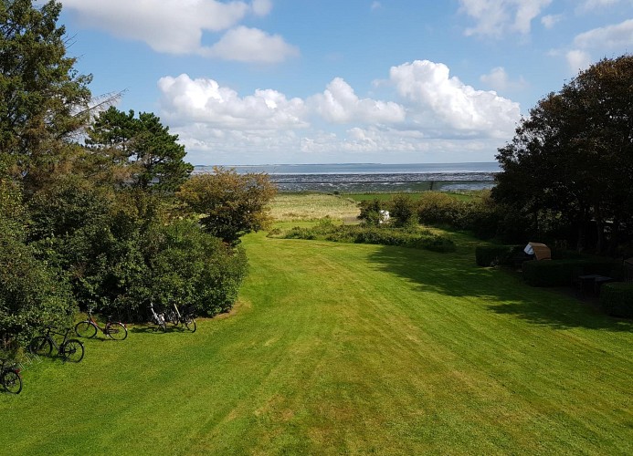 Blick auf Garten