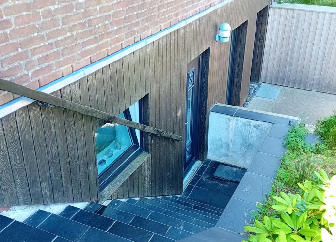 Treppe zur Wohnung